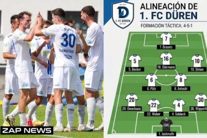 alineaciones de 1. fc düren contra bayern munich