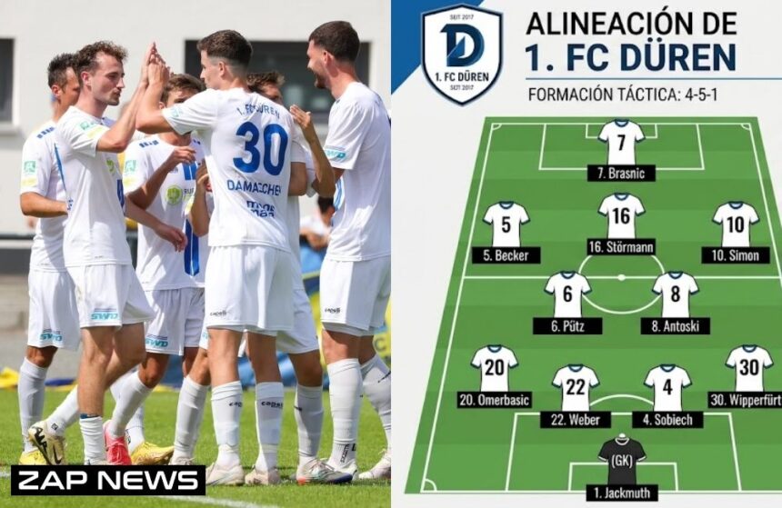 alineaciones de 1. fc düren contra bayern munich